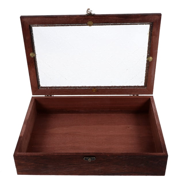 Boîte de Rangement pour Petites Pièces Design Vintage en Bois pour Usage Domestique 1Pcs