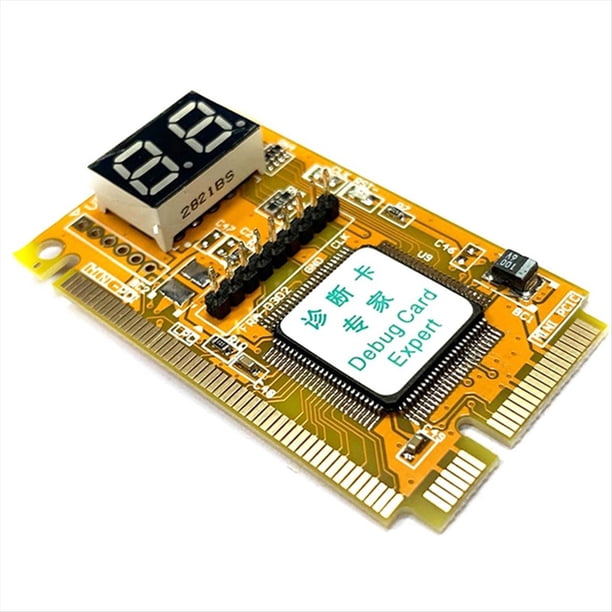 Tarjeta de Depuración Expert Mini PCI PCI-e LPC Tarjeta de Diagnóstico de PC Tarjeta Postal USB Analizador de Placa Base Probador