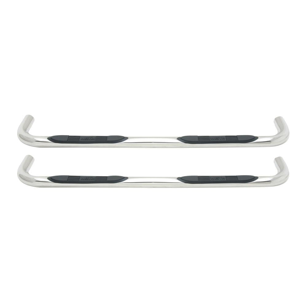 Westin 23-1330 E-Series 3" Round Nerf Step Bars - Polished Stainless Steel