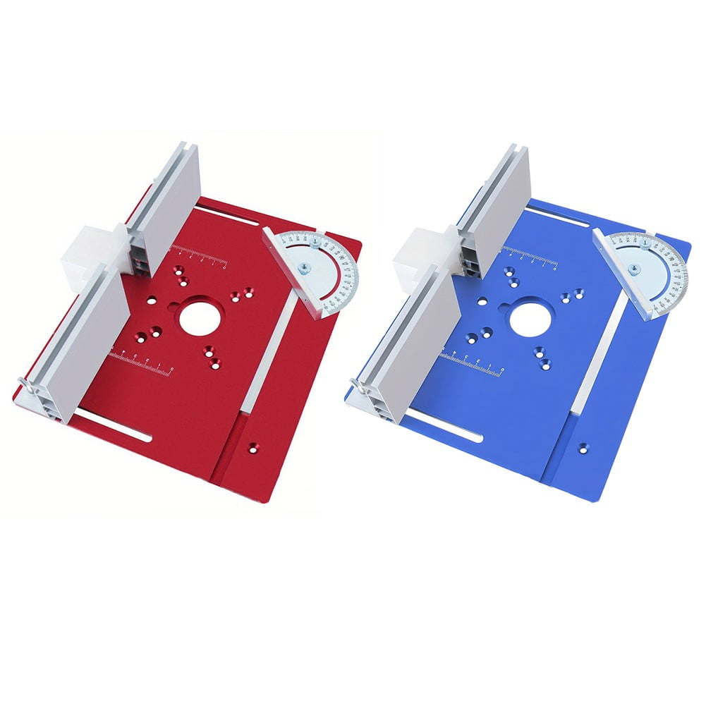 Aluminium Router Table Woodworking Trimmer Electric Wood Milling Flip Plate Red Fangkenuo