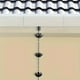 thumbnail image 5 of Cadena de lluvia de cobre para canaletas, 2,4 metros, diseño de colibrí, decorativa para exteriores con 9 copas, acabado metálico resistente a la oxidación., 5 of 6