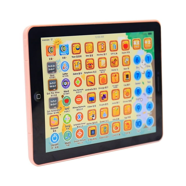 BKER Early Education Point-reading Tab-let Learning Machine Children Baby Imitating Tou-ch Screen Audio Wall Chart Tutor Literacy Toys