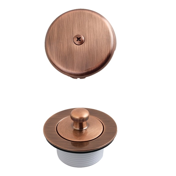 Kingston Brass DLT5301AAC Trimscape Zinc Alloy Lift and Turn Tub Drain Conversion Kit in Antique Copper