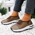 thumbnail image 6 of Shallow Cut Women's Casual & Dress Shoes Comfortable Plus Size Office Work Daily Wear Spring Summer Brown 6.5, 6 of 9