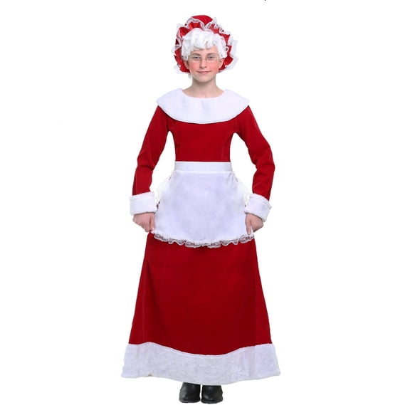 Girls Mrs. Claus Costume
