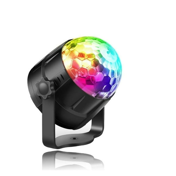 Party Lights 7Colors USB Disco Magic Ball DJ Stage Light LED RGB Sound Activated Rotating For Birthday Party Home Game Room Bar ,Easy to Install