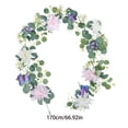 thumbnail image 3 of Gosuguu Multicolor Artificial Silk Flower Garland with Butterflies and Vines for Table Centerpiece Decor, 3 of 6