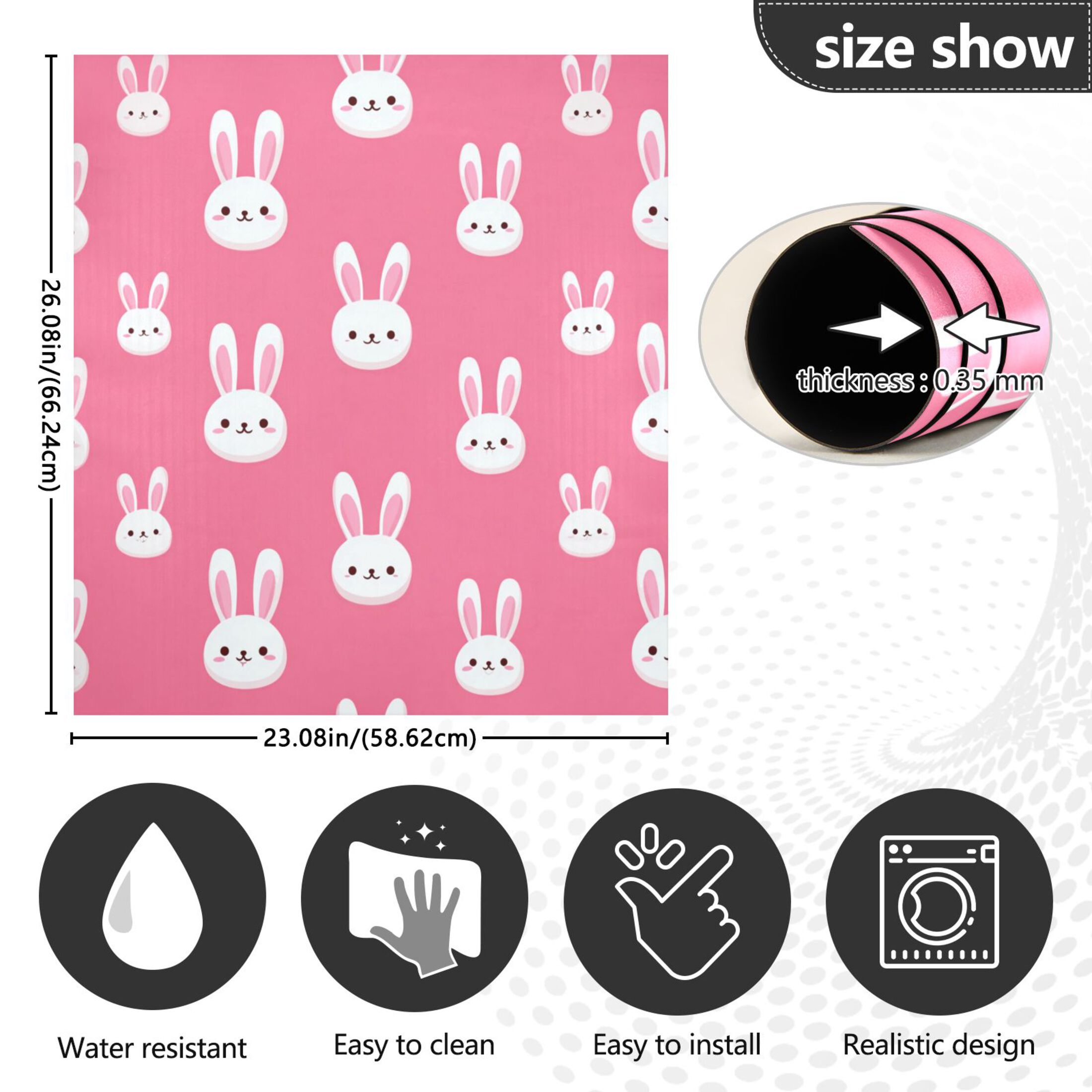 Dishwasher Sticker Magnetic Dishwasher Sticker Magnetic Decorative Sticker Refrigerator Sticker Dishwasher Decorative Stickers Cute White Rabbits