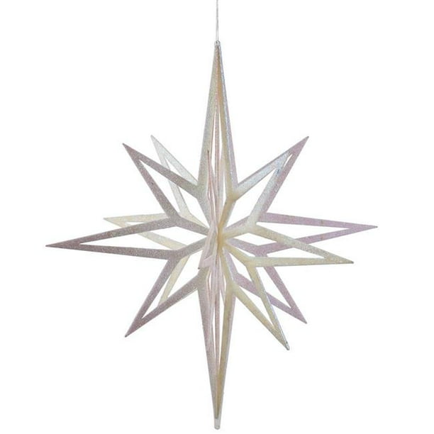 Vickerman M148538 32 in. 3D Champagne Star Ornament