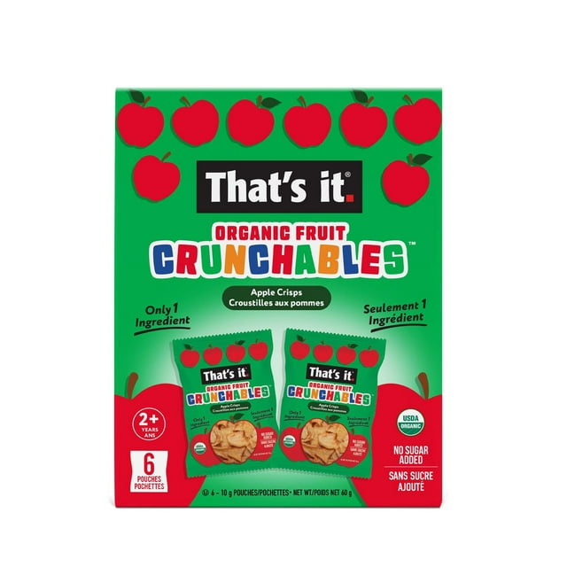 That's it Organic Apple Crunchables 6 un. 10 g