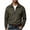 #01 Army Green, variant on Men's Quarter-Zip Pullovers Relaxed Fit Sweatshirts Soft Warm Tops for Winter Commute Business Casual Dark Blue(M-3XL)