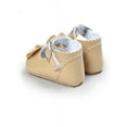 thumbnail image 3 of Newborn Baby Girl Bow Anti-slip Crib Shoes Soft Sole Sneakers Prewalker, 3 of 5