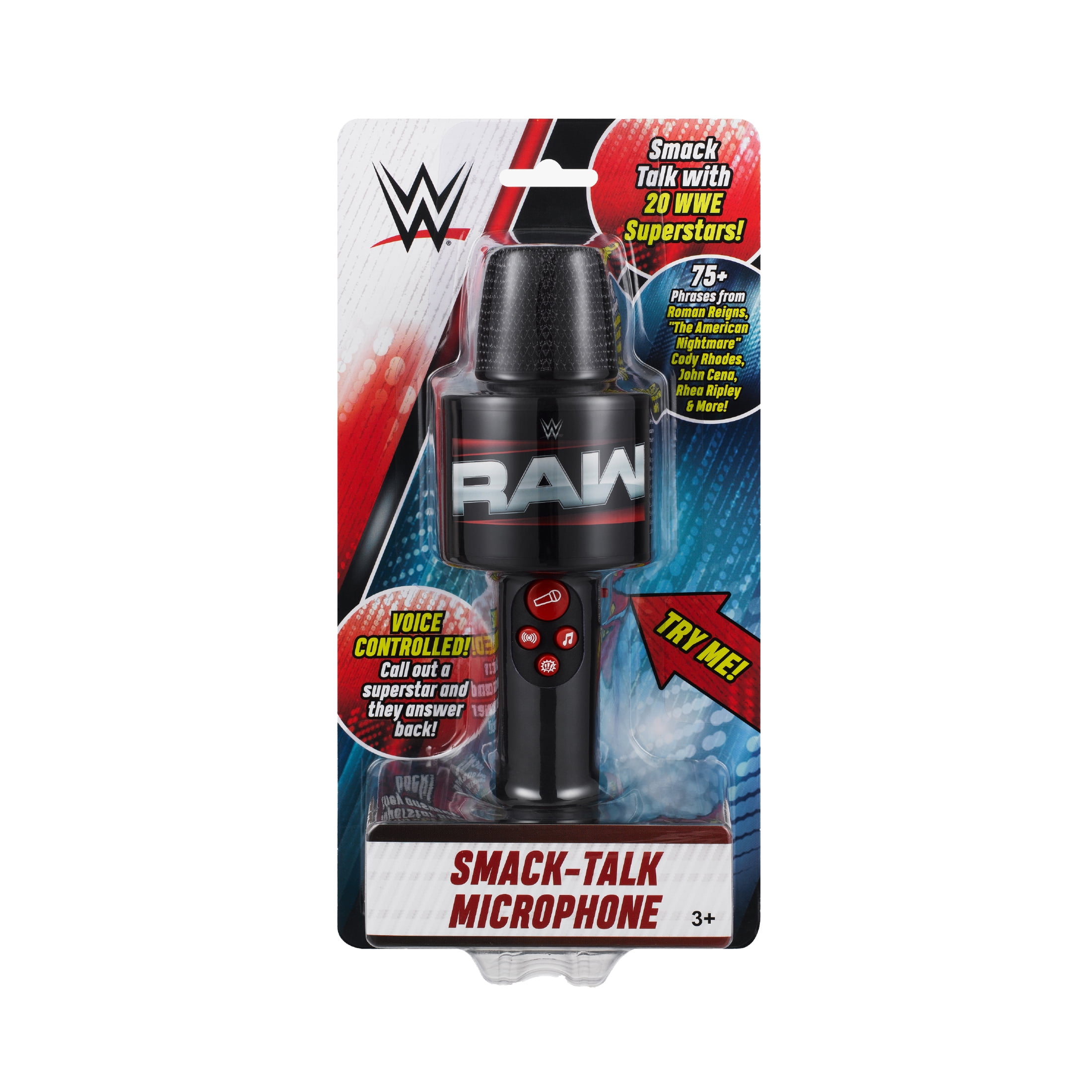 WWE Mic; Smack Talk Toy Microphone for Kids with Music and Sound Effects - WWE Toy