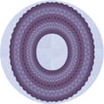thumbnail image 1 of Ahgly Company Tapis Rond Lavable en Machine Intérieur Transitionnel Violet Raisin Vif, 4 Pieds Rond, 1 of 7