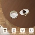 thumbnail image 5 of KithKasa Round Dining Table for 2,Modern 35'' Solid Wood kitchen Table with Pedestal Base,Space Saving Circle Dining Table for Living Room, Kitchen, Dining Room,Cafe,Walnut, 5 of 7