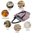 thumbnail image 5 of Japuie Flamingos Print Women's Crossbody Tote Handbag,Shoulder Bag,Casual Tote,Satchels Crossbody Purse,Top-handle Tote Handbag,for Travel College Work, 5 of 7