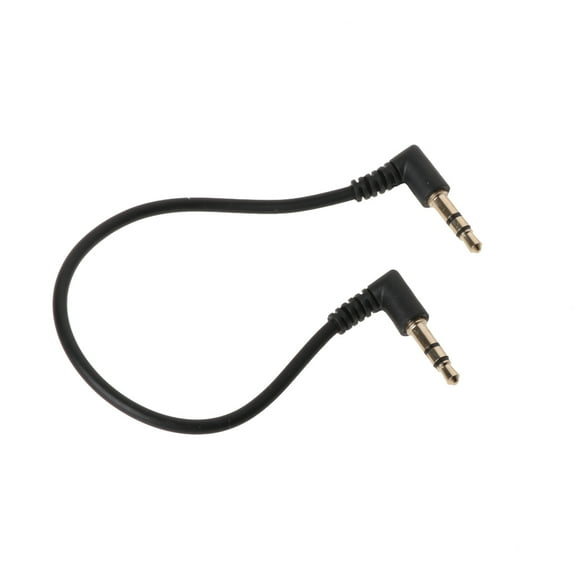 GENEMA 90 Degree Right Angled 3.5mm Jack Male To Male Stereo Audio Cable For Car AUX