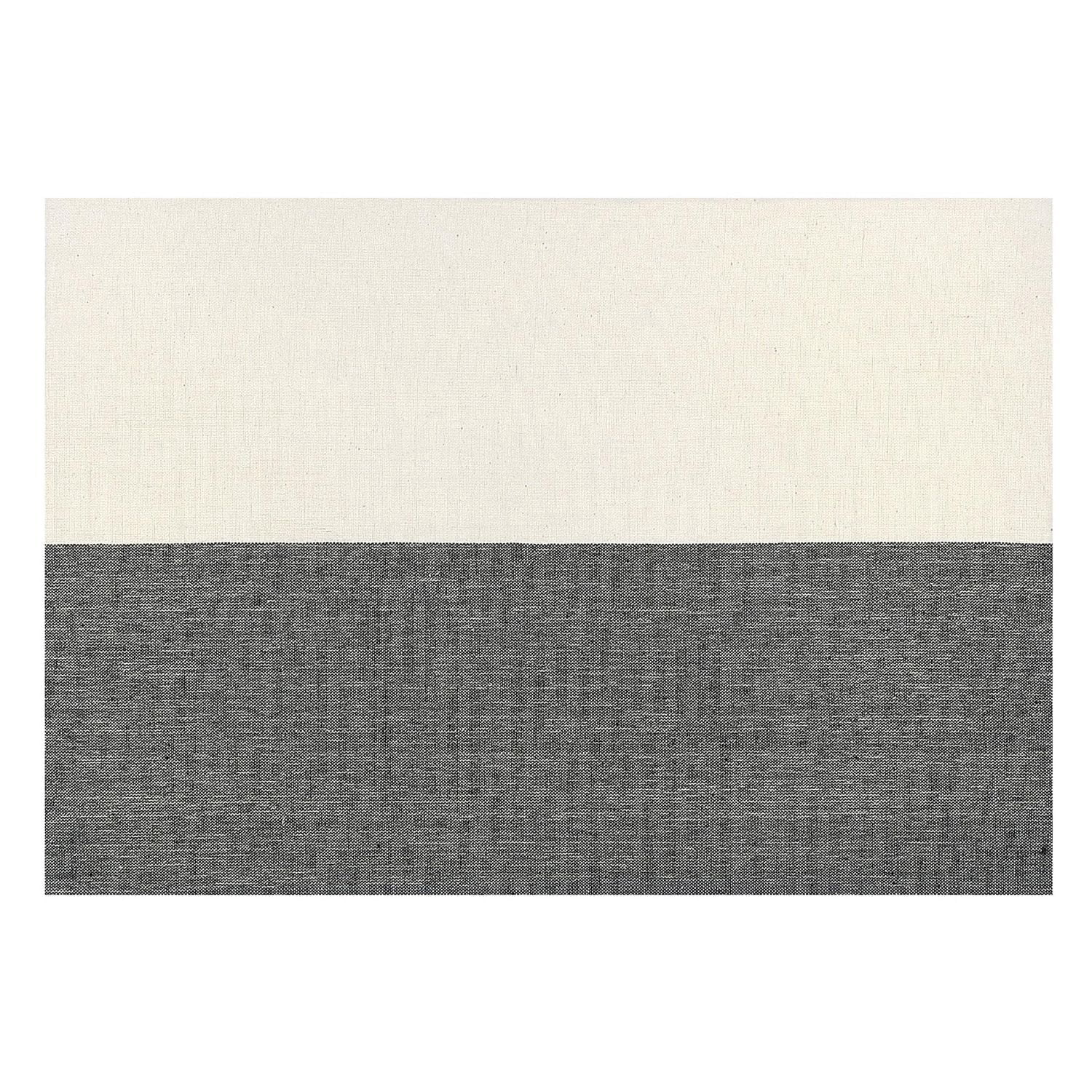 Fused Placemat Block Print Black - Set of 12