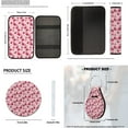 thumbnail image 7 of Pzuqiu Pink Strawberry Car Seat Covers Full Set Steering Wheel Seatbelt Headrest Coasters Center Console Cushion Pad Keychain 14 Pcs Interior Vehicle Accessories Spring Summer Fall Winter, 7 of 7