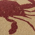 thumbnail image 3 of Tan Brown Distressed Crab Throw Pillow, 3 of 8