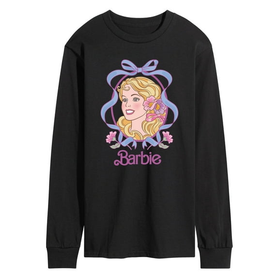 Barbie - Coquette Floral Bow - Men's Long Sleeve Graphic T-Shirt