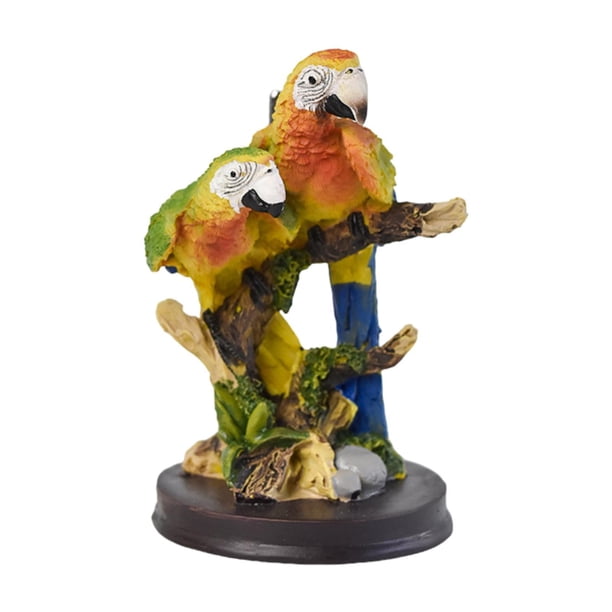Estatua de loro, modelo de pájaro, arte, artesanía, escultura, decoración del hogar, colección decorativa 62 cm x 62 cm x 98 cm