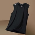 thumbnail image 6 of ZUKMRJPC Mens Casual Tank Tops Crewneck Solid Color Breathable Sleeveless Shirts Loose Fit Lightweight Muscle Gym T Shirts Tank Top for Men, 6 of 7