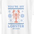 thumbnail image 3 of Friends - You're My Lobster Ugly Sweater Short Sleeve Graphic T-Shirt, 3 of 5