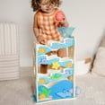 thumbnail image 4 of Melissa & Doug Rollables Wooden Ocean Slide Infant and Toddler Toy (5 Pieces) - FSC Certified, 4 of 10