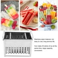 thumbnail image 2 of Molde para paletas de hielo de acero inoxidable fácil de usar 30 moldes para helados de acero inoxidable reutilizables para el hogar, 2 of 7