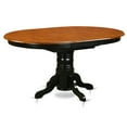 thumbnail image 5 of East West Furniture  7 Piece Dining Table Set Consist of an Oval Dining Table and 6 Kitchen Chairs, Black & Cherry(Seat Options) AVPF7-BCH-C, 5 of 5