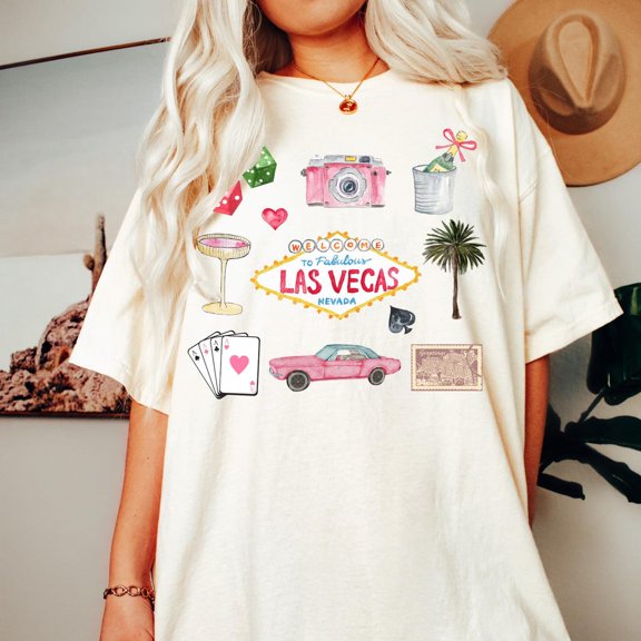 Las Vegas Vacation Tee: Coquette Gambling Shirt All Size S-5XL