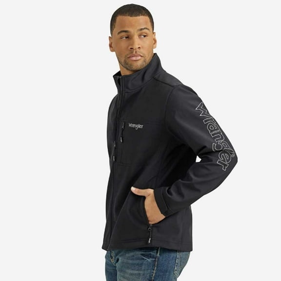 Wrangler Logo Trail Jacket Blackout - Mens Jacket  - 112353408