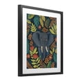 thumbnail image 2 of Stupell Industries Eclectic Exotic Leaf Pattern Elephant Black Framed Print Under Glass, 13 x 16, by Lisa R Dumm, 2 of 8