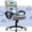 Gray, variant on Serta Comfort Classic Executive Office Chair Padded Armrest Pink Velvet Fabric