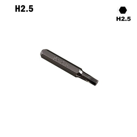 

QXKE H4×28mm Small Hex Screwdriver Bits H0.7 H0.9 H1.5 H2 H3 H4 4mm Hex Shank