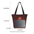 thumbnail image 3 of Fotbe Black Spider Web With Spiders Bolsa de Playa con Estampado, Bolsa de Hombro, Bolsa de Mano Espaciosa, Bolsa de Viaje Ligera, Bolsa de Compras Versátil, 3 of 6