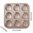 thumbnail image 2 of Carbon Steel Cake Pan Non-Stick Baking Mold Oven Safe Cookie Baking Tray - Baking Home Use Cake Making(D), 2 of 4