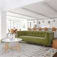 thumbnail image 3 of Pemberly Row Mid-Century Contemporary Velvet Sofa in Olive Finish, 3 of 5