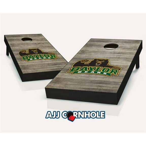AJJCornhole  Baylor Bears DistressedTheme Cornhole Set with Bags - 8 x 24 x 48 in.