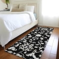 thumbnail image 4 of Dalyn Rugs Machine Washable Indoor/Outdoor Chantille Black 2'3" x 7'6" Runner Rug, 4 of 7