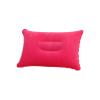 Weloille Large Flocked Inflatable Pillow 1 Piece, Portable Square Nap Air Pillow, Soft Comfortable Waterproof Inflatable Cushion, for Outdoor Camping Travel Office Nap Car Backrest Use