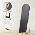 thumbnail image 4 of Lumora 59" x 16.3" Arched Full Length Mirror Wall Mirror with Stand Modern Full Body Mirror,Gold, 4 of 6