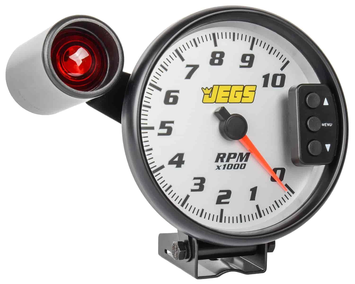 JEGS 41264 5 in. Tachometer 010 000 RPM Electrical Black Housing