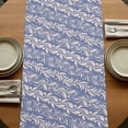 thumbnail image 5 of Table Runners 72 Inches Long Dress Scarves, Blue Floral Farmhouse Kitchen/Dining Table Runner, Coffee Tablerunners, Spring Flowers Pattern Plants Simple Vintage 14x72 Inch, 5 of 9