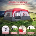 thumbnail image 2 of Ktaxon Camping Large Tent 14 Person Family Cabin Tents,2 Rooms,Straight Wall with Carry Bag, 2 of 11