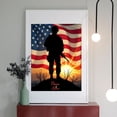 thumbnail image 2 of Diamond Art Kit for Adults, Soldier Silhouette Sunset Flag Background Diamond Painting for Adults Beginners, DIY Diamond Art Painting Kits, 5D Diamond Painting Crafts for Home Decor 12x16 Frameless, 2 of 7