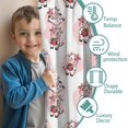 thumbnail image 3 of Blackout Kids Curtains,Pink Cow Strawberry Pattern Childrens Insulated Curtains Set Of 2,Bedroom Essentials,Toddler Room Decor 42x54in(106x137cm), 3 of 5