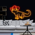 thumbnail image 4 of Cowboy Lizard Neon Sign, Cowboy Lizard Led Signs, Cowboy Lizard Led lights, Cowboy Lizard , Cowboy, 4 of 5