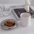 thumbnail image 4 of Taza de café de cerámica, creativa y encantadora taza con mango redondo y platillo, adecuada para la oficina y el hogar, apta para lavavajillas y microondas, 8,5 onzas/250 ml de leche de té con leche., 4 of 5